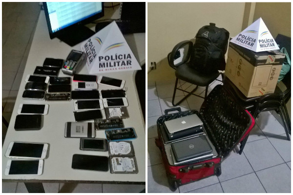 Buscas por aparelho furtado levam PM a arsenal eletrônico