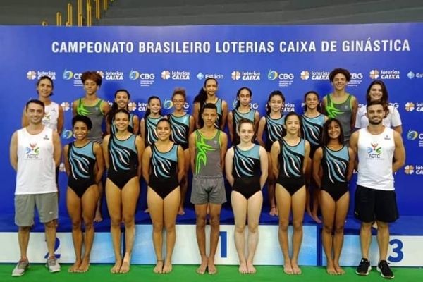 Atletas de Contagem participam do Campeonato Brasileiro de Ginástica de Trampolim