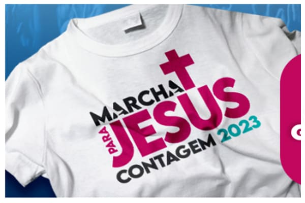 Marcha para Jesus recebe inscrições para camisas oficiais 