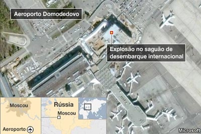 Administradores do aeoroporto de Moscow serão responsabilizados