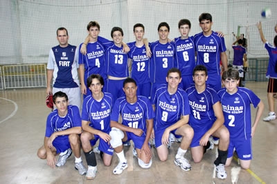 Minas vence Oympico no Campeonato Estadual de Voleibol Infantil Masculino.