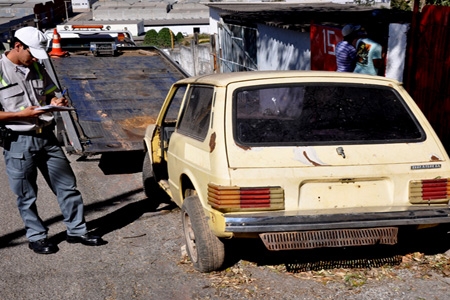  Transcon já iniciou a apreensão de veículos abandonados no Município
