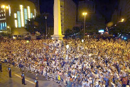 Interdição na Praça Sete em função da comemoração do Clube Atlético Mineiro