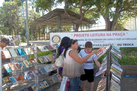 Praça da Glória vai receber o projeto “Leitura na Praça com o Rotary Club”