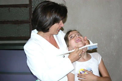 COEP de Contagem promove palestra de higiene bucal.