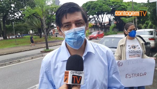 Manifestantes contra Rodoanel protestam em Contagem