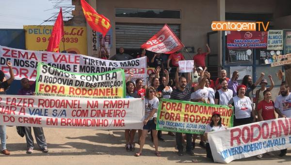 Protesto contra o Rodoanel que ameaça Vargem das Flores