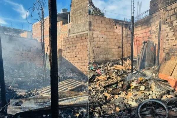 Homem incendeia própria casa em Contagem e tenta matar irmã trancada no imóvel 