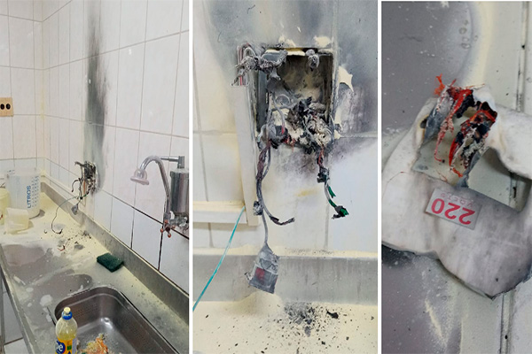 Servidores do Hospital Municipal de Contagem apagam princípio de incêndio