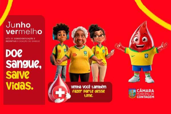 Câmara de Contagem realiza Campanha de Doação de Sangue 
