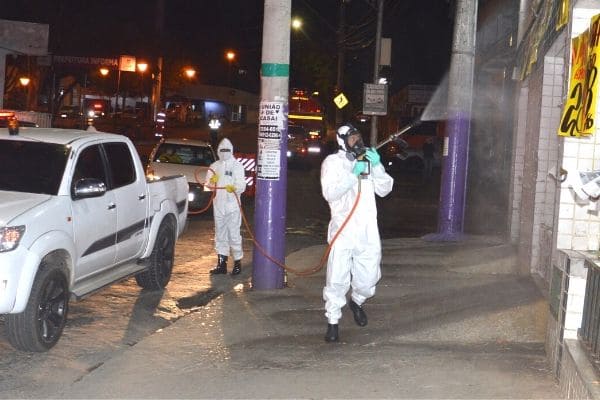 Rua Mantiqueira será desinfetada nesta segunda-feira