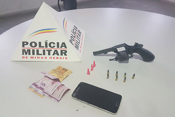Homem é preso com arma e droga, em Nova Contagem