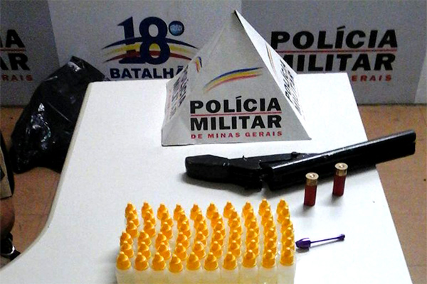 Armas de fogo e entorpecentes são apreendidos em Contagem