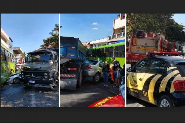 Grave acidente complica o trânsito da principal via de Contagem