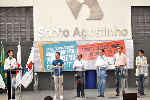 Colégio Santo Agostinho promove debate com candidatos à prefeitura