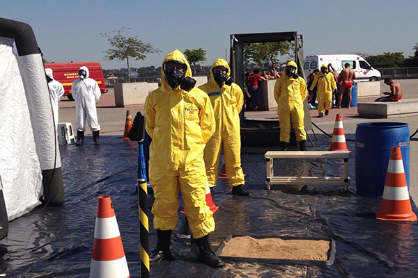 Bombeiros participam de treinamento para Olimpíadas