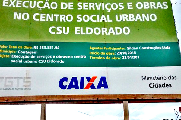 Obras no CSU Eldorado estão paradas, segundo frequentadores