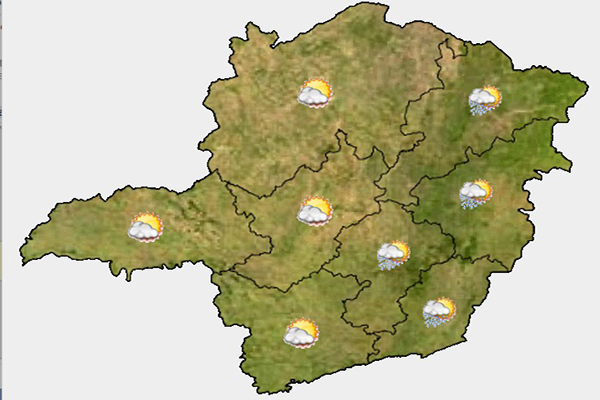 Temperaturas caem no fim de semana em Minas