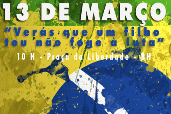 Movimento Vem Pra Rua Minas acontece neste domingo em BH