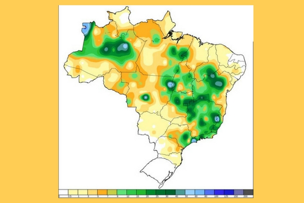 Contagem permanece no mapa da chuva