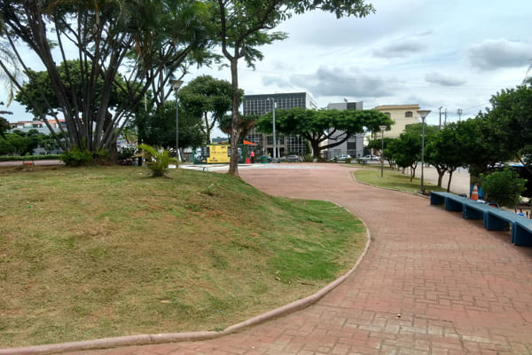 Praça da Glória recebe mutirão de capina