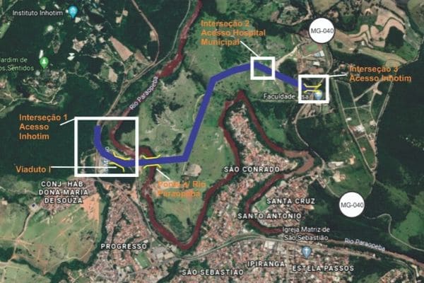 Trecho entre o Instituto Inhotim e a MG-040 será pavimentado
