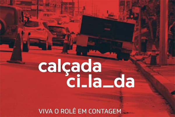 Campanha Calçada#Cilada faz intervenção em Contagem