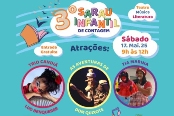 Sarau Infantil de Contagem chega à 3ª edição com cultura gratuita 