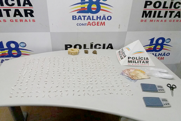 Casal é preso por tráfico de drogas, em Contagem