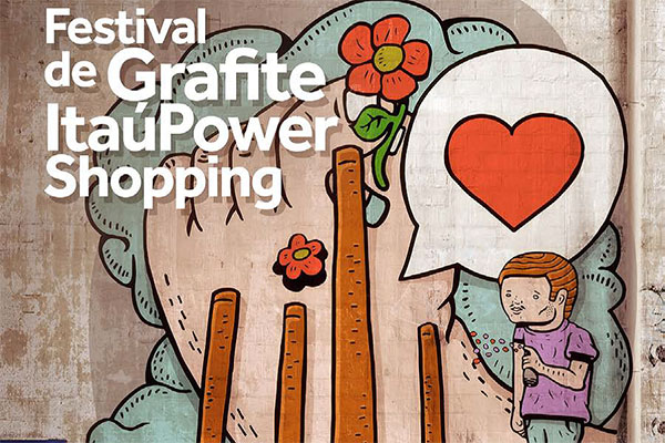 Artistas grafitam mega painel em Contagem