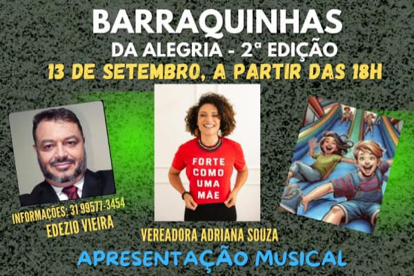 Barraquinhas da Alegria traz música, diversão e gastronomia em Contagem