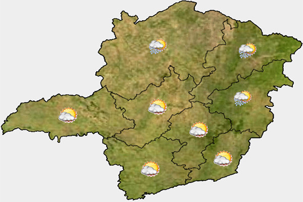 Sol e calor marcam início da semana em Contagem