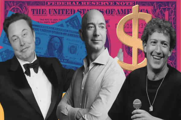 Bilhões evaporam: Musk, Bezos e Zuckerberg sofrem perdas históricas com tarifaço de Trump