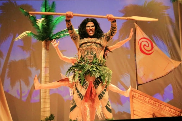 Moana entra em cena na Praça da Jabuticaba