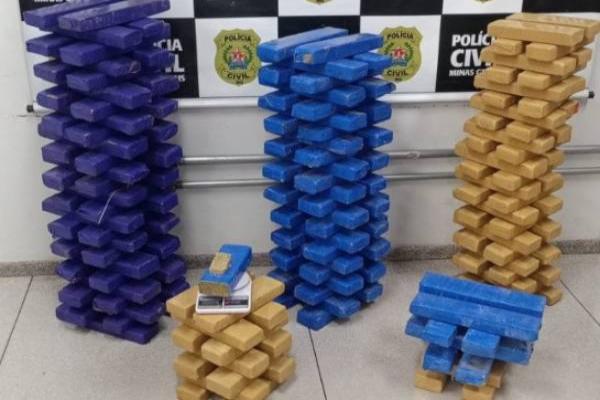 Dupla é presa em flagrante com 200 kg de maconha em Contagem 