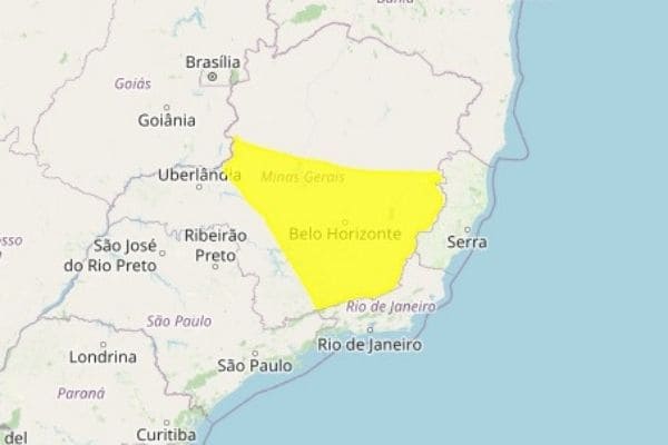 Contagem tem novo alerta meteorológico nesta quinta-feira