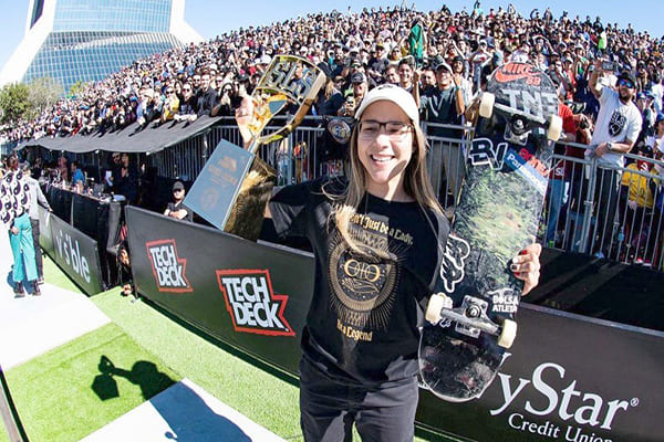Pâmela Rosa é bicampeã mundial de Skate street