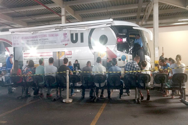 Ônibus do TRE permanece no Big Shopping até final do ano