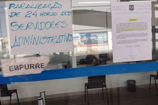Servidores administrativos da Polícia Civil de MG fazem paralisação nesta sexta