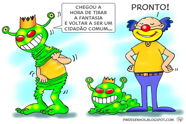  QUARTA DE CINZAS...                        Charge: Paulo Werner