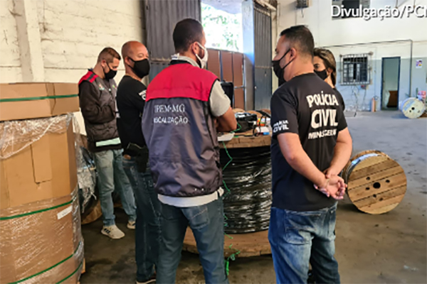 Contagem faz parte da operação Fire Wire da Polícia Civil 