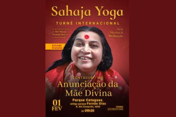 Turnê internacional da Sahaja Yoga chega a Contagem com arte, música e meditação