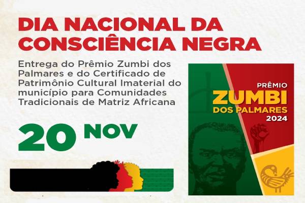 Contagem Celebra Consciência Negra com Prêmio Zumbi dos Palmares 