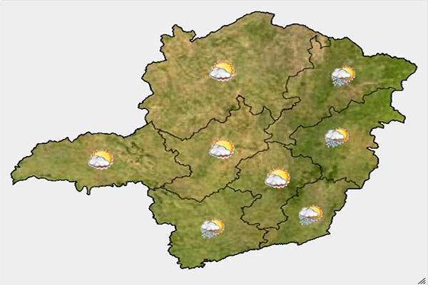 Sexta-feira terá céu nublado e temperatura perto dos 30°C