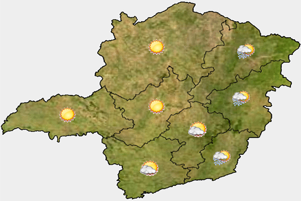 Umidade relativa do ar aumenta em parte de Minas Gerais
