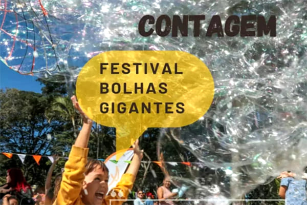 Festival de Bolhas Gigantes no Parque Fernão Dias