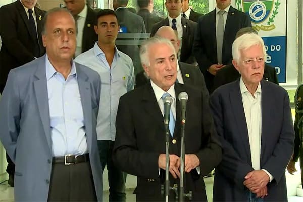 Temer, Franco e Pezão ficariam na mesma prisão
