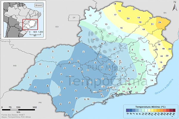 Frio bate recordes em Minas e em Belo Horizonte