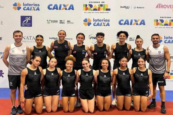 Atletas de Contagem se destacam no Brasileiro de Ginástica de Trampolim