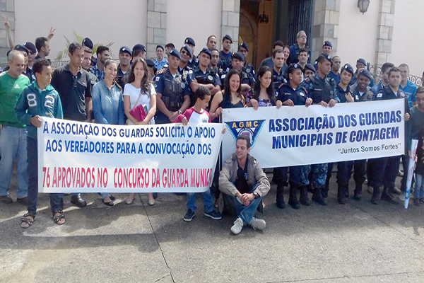 Aprovados em concurso da Guarda Municipal de Contagem cobram convocação